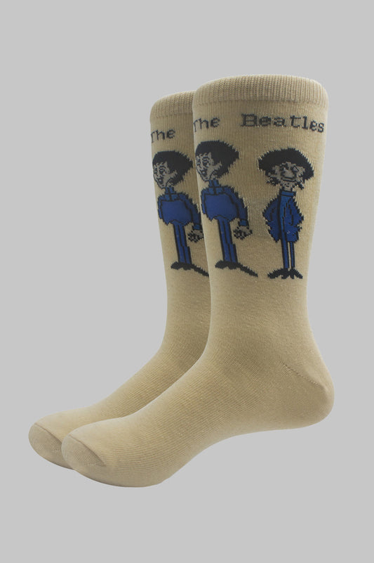 The Beatles Cartoon Group Standing Womens Socks