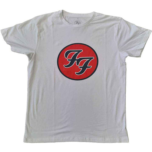 Foo Fighters Unisex T-Shirt: FF Logo (White)