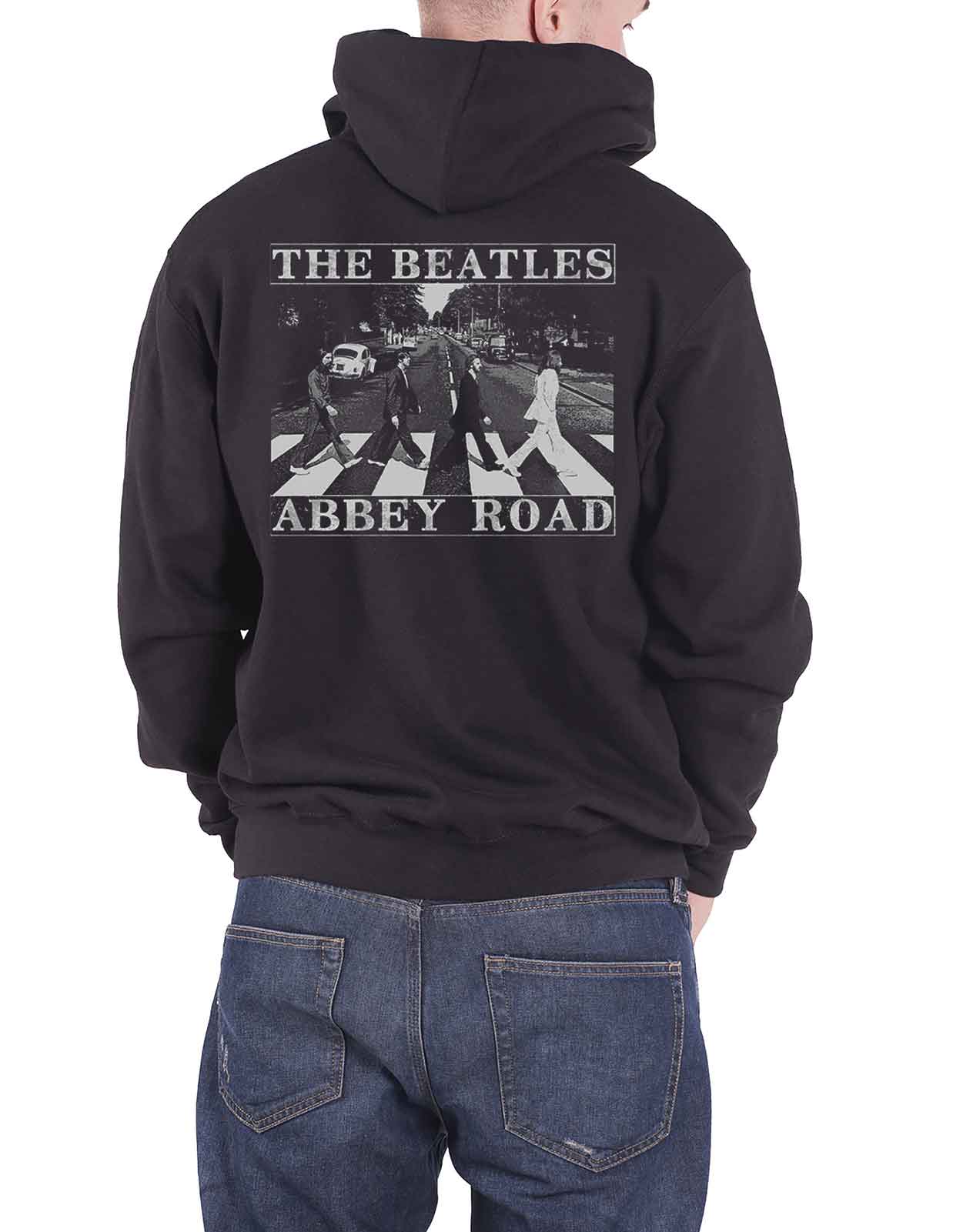 The Beatles Abbey Road Back Print Zipped Hoodie