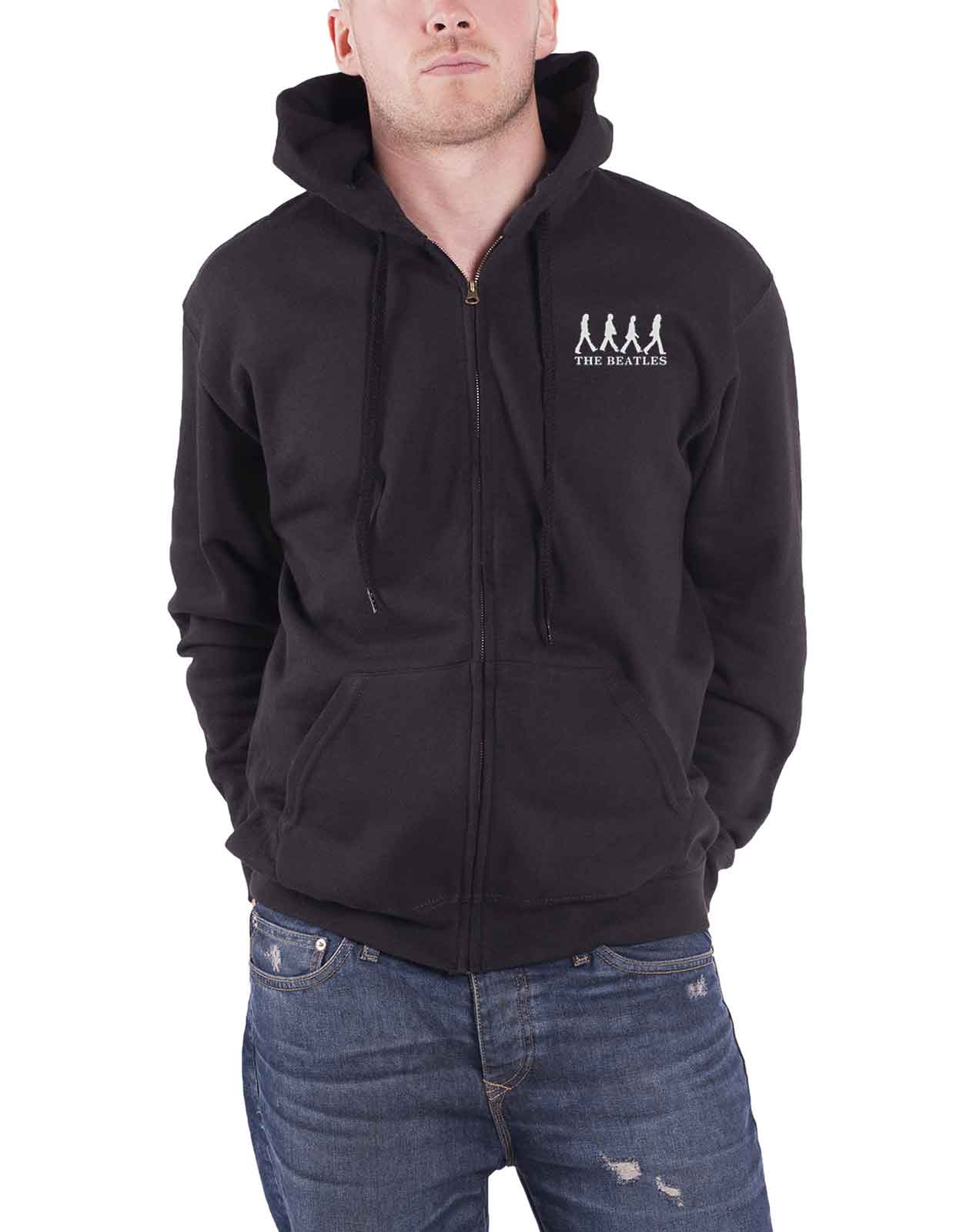 The Beatles Abbey Road Back Print Zipped Hoodie