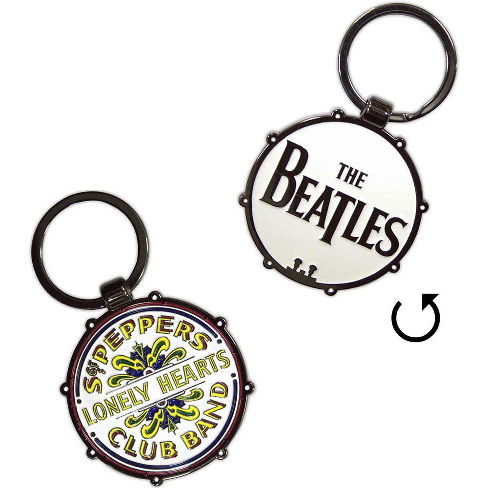The Beatles Drop T Sgt Pepper Drum Double-Sided Keychain