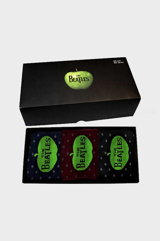 The Beatles Apple And Spots Ankle Socks Boxed Set