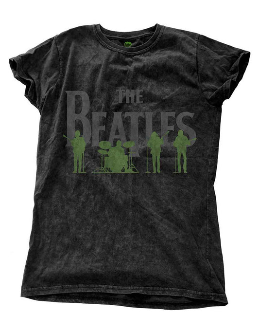 The Beatles Saville Row Line Up Snow Wash T Shirt