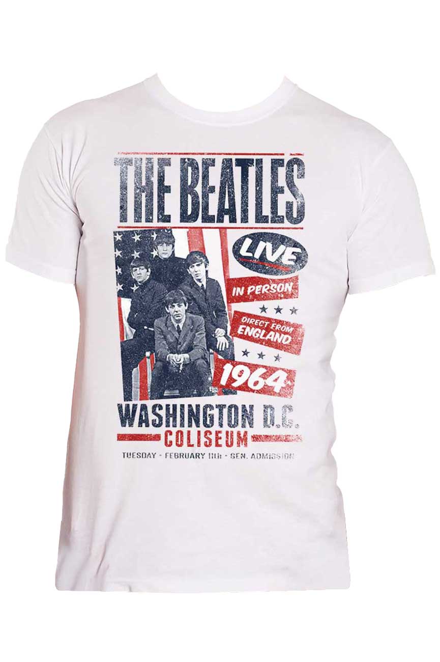 The Beatles Coliseum Washington DC Poster T Shirt