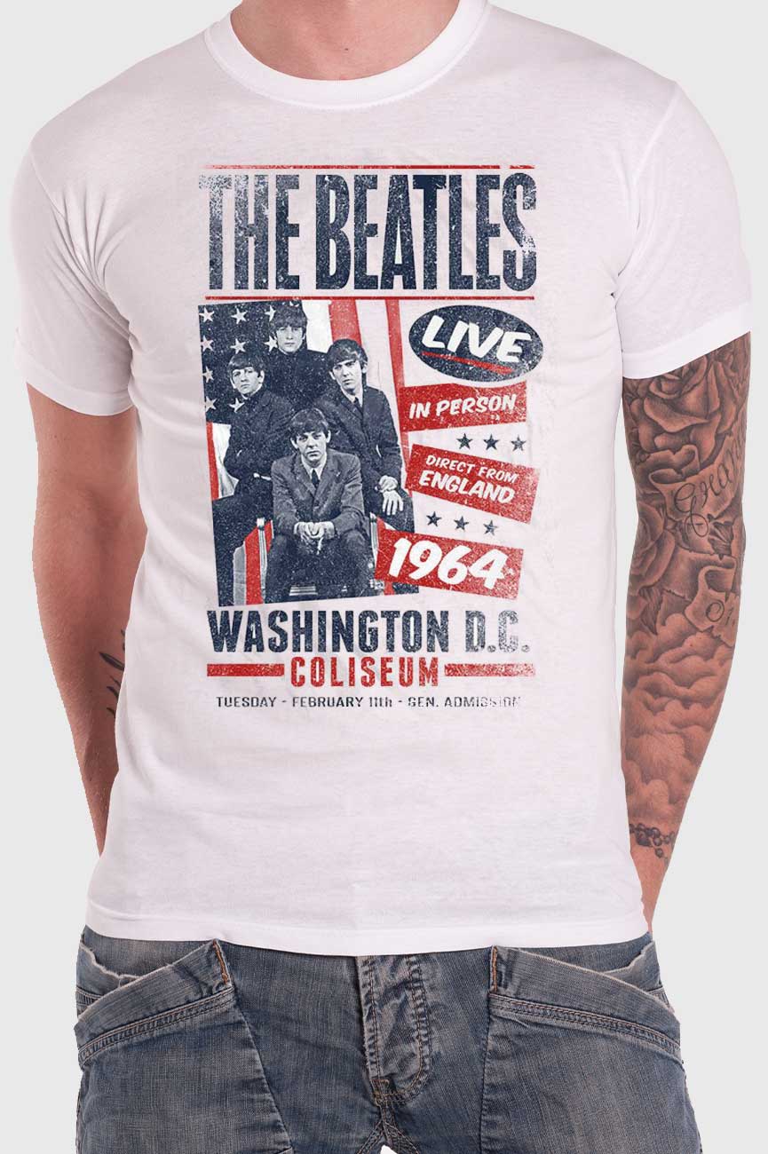 The Beatles Coliseum Washington DC Poster T Shirt