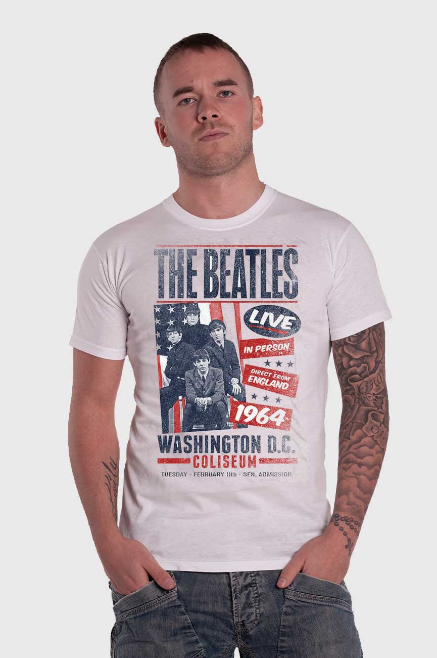 The Beatles Coliseum Washington DC Poster T Shirt