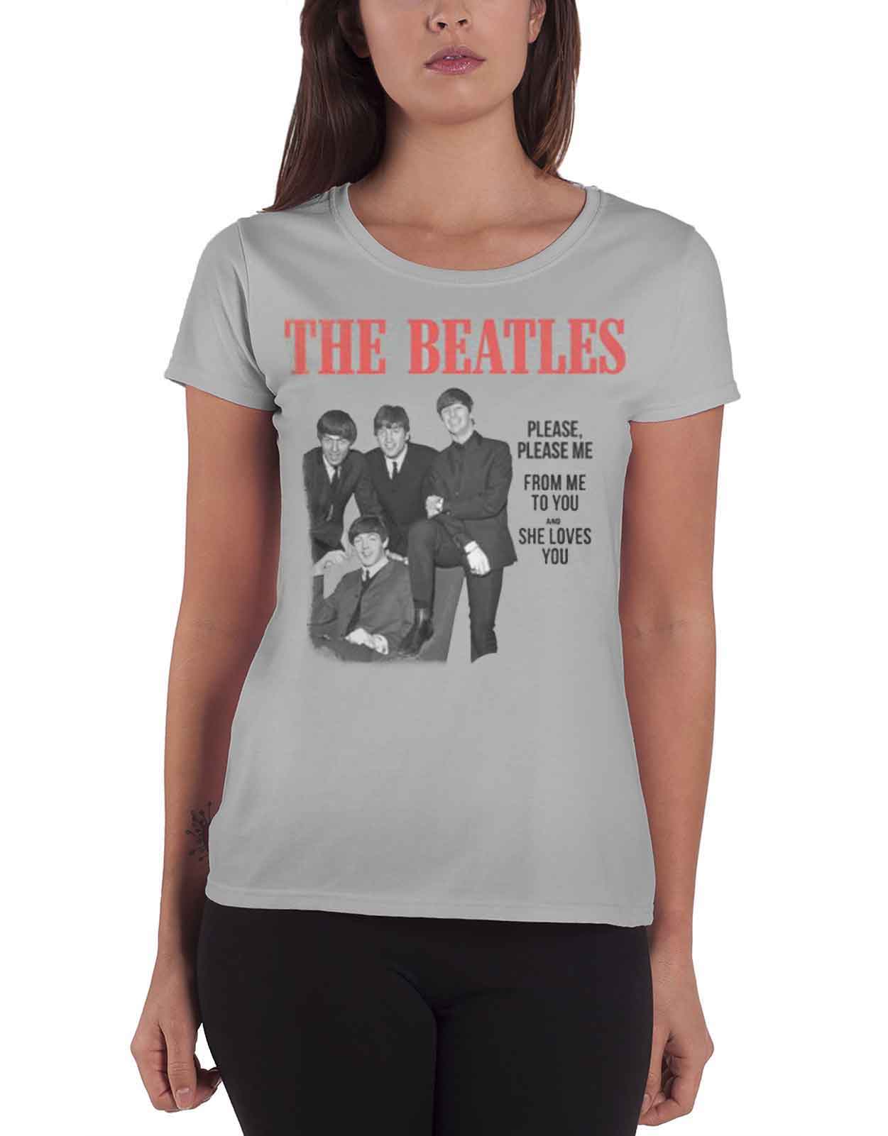 The Beatles Please Please Me Skinny Fit T Shirt
