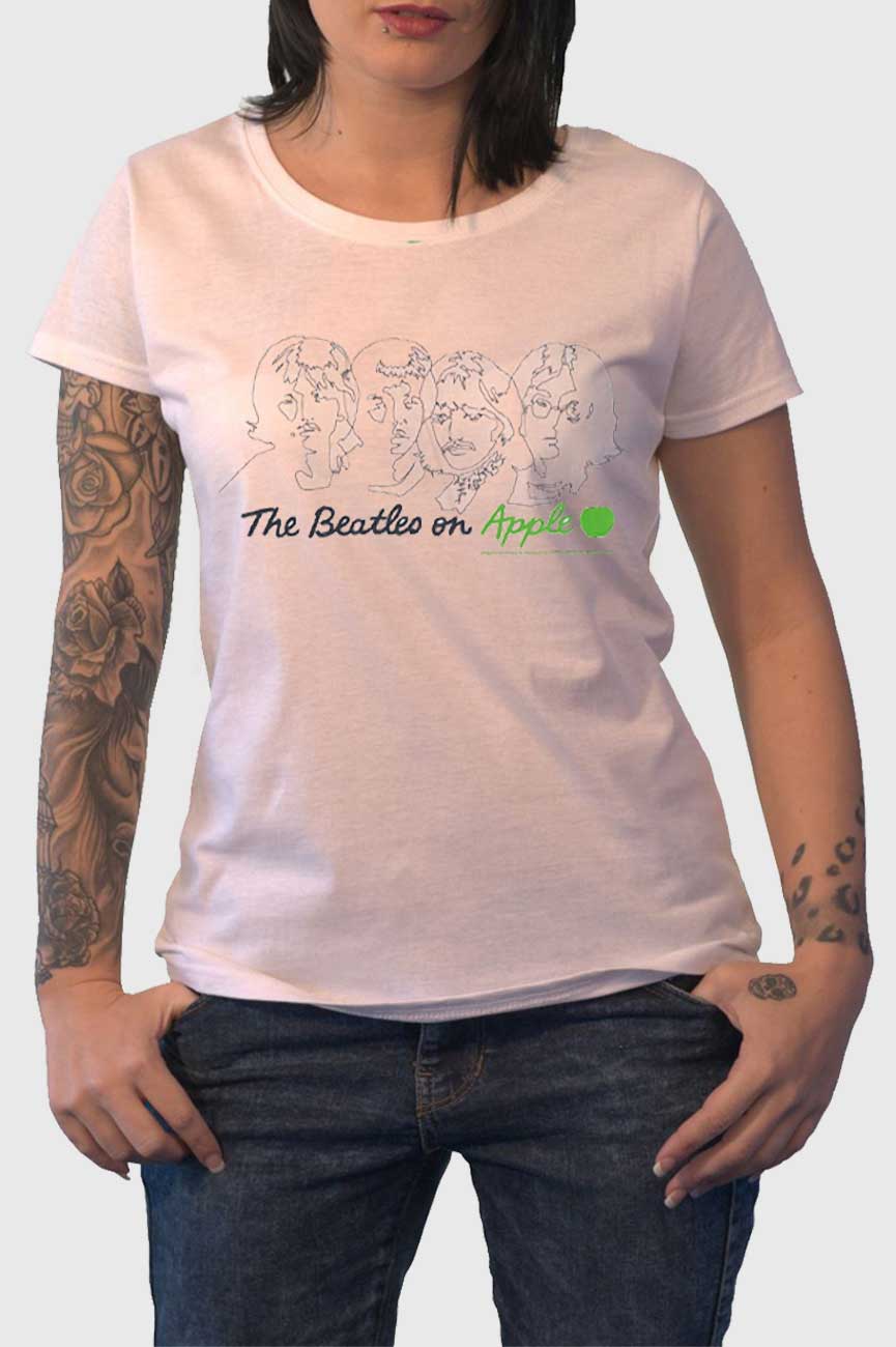 The Beatles On Apple Skinny Fit T Shirt