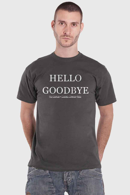 The Beatles Hello Goodbye text T Shirt