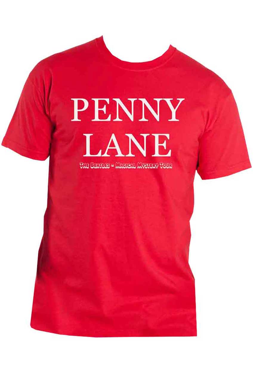 The Beatles Penny Lane text T Shirt