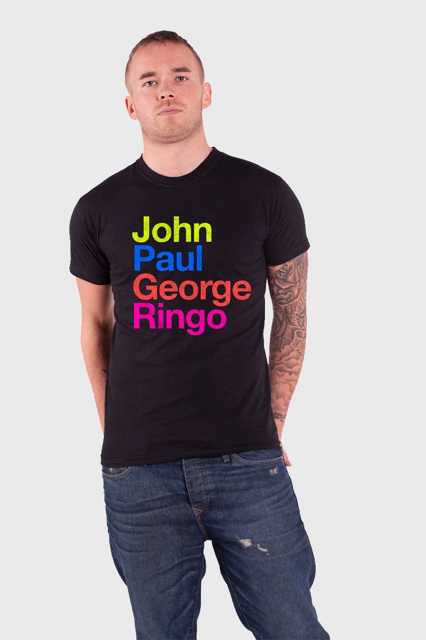 The Beatles John Paul George Ringo Suit Colours T Shirt
