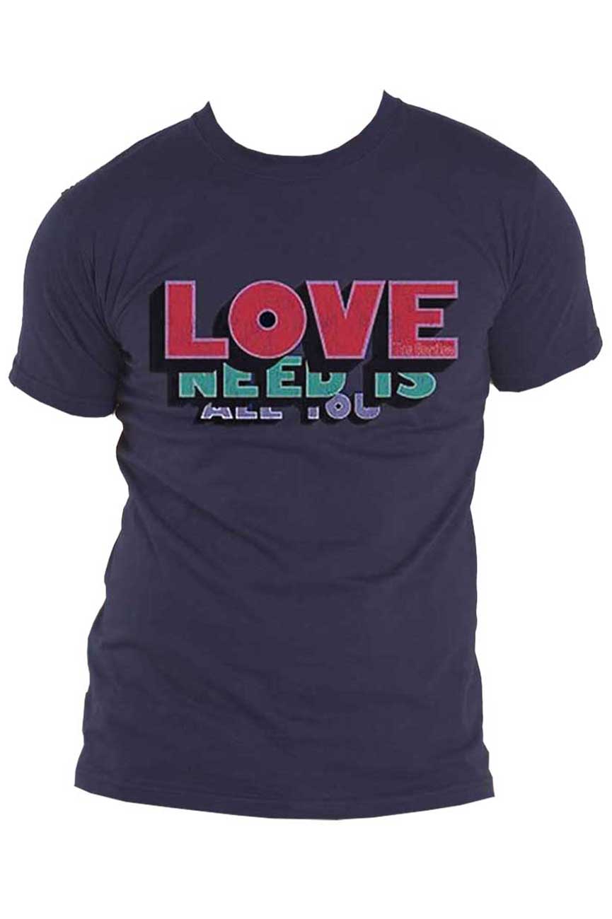 The Beatles All You Need Is Love Words T Shirt