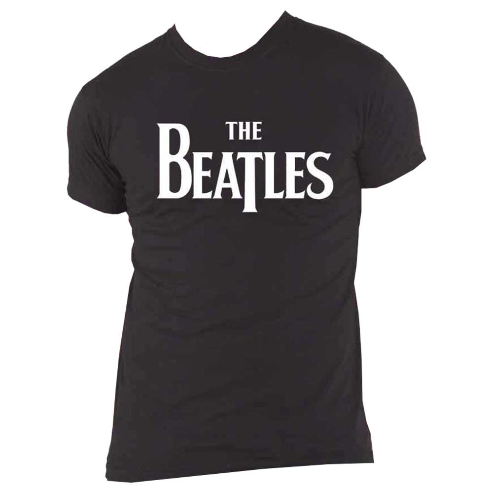 The Beatles Classic Drop T Band Logo T Shirt