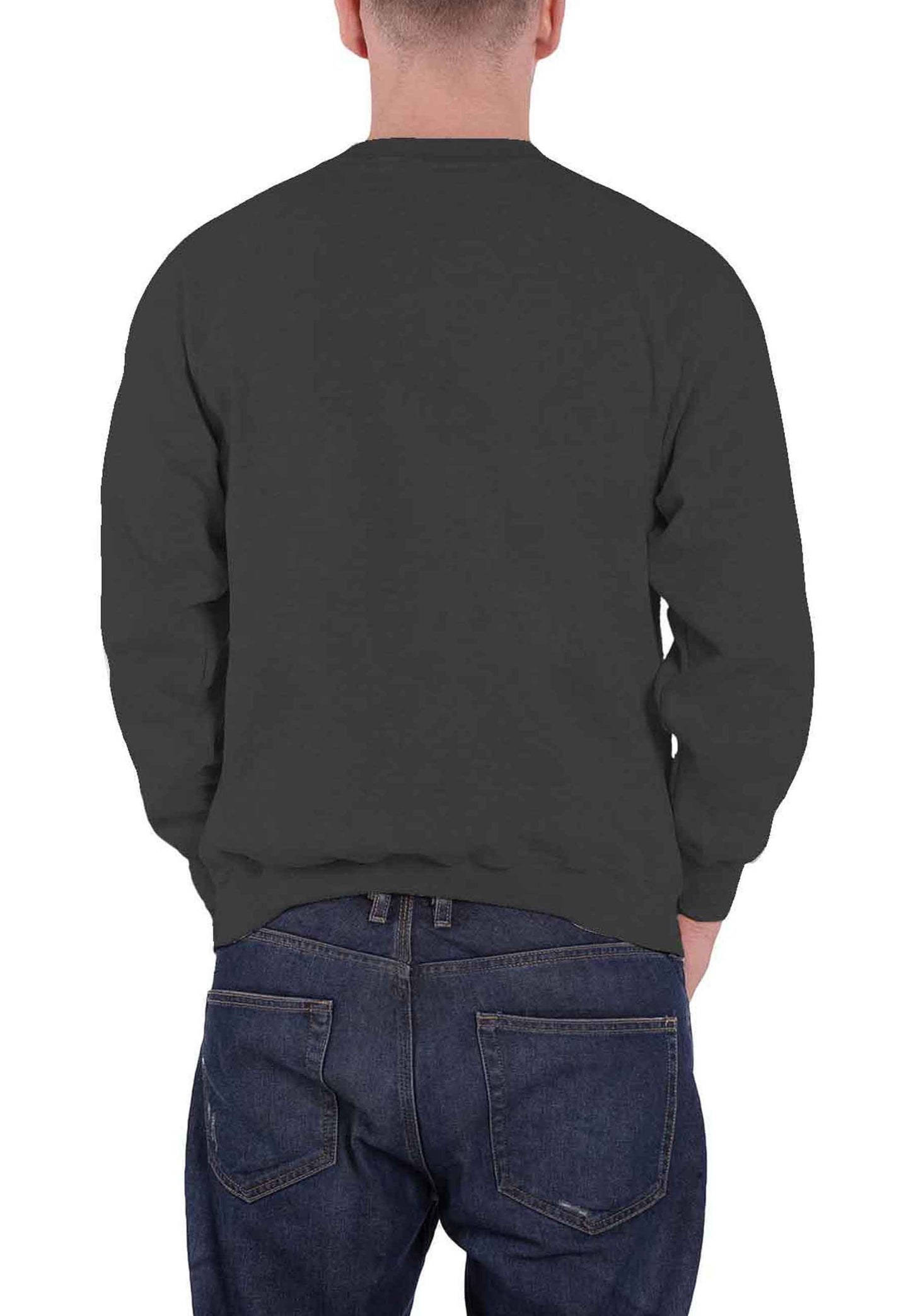 The Beatles Sweatshirt Drop T Band Logo new Official Unisex Grey