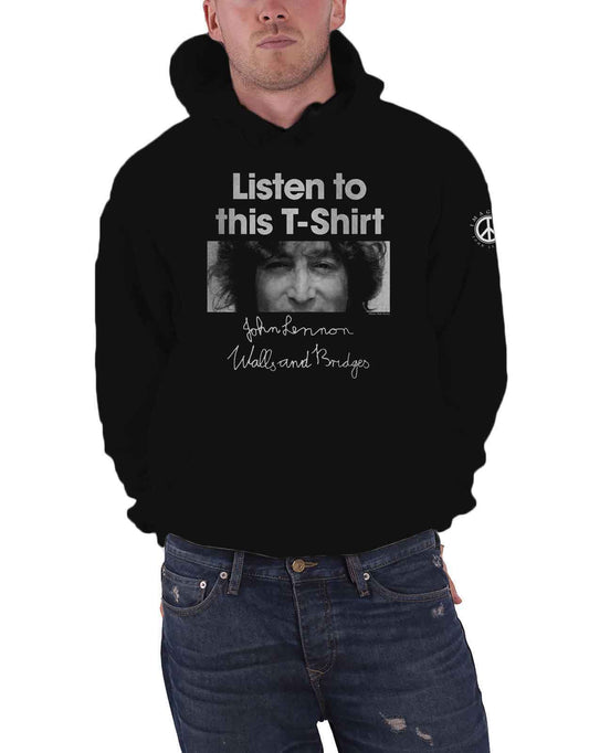 John Lennon Listen Lady Hoodie