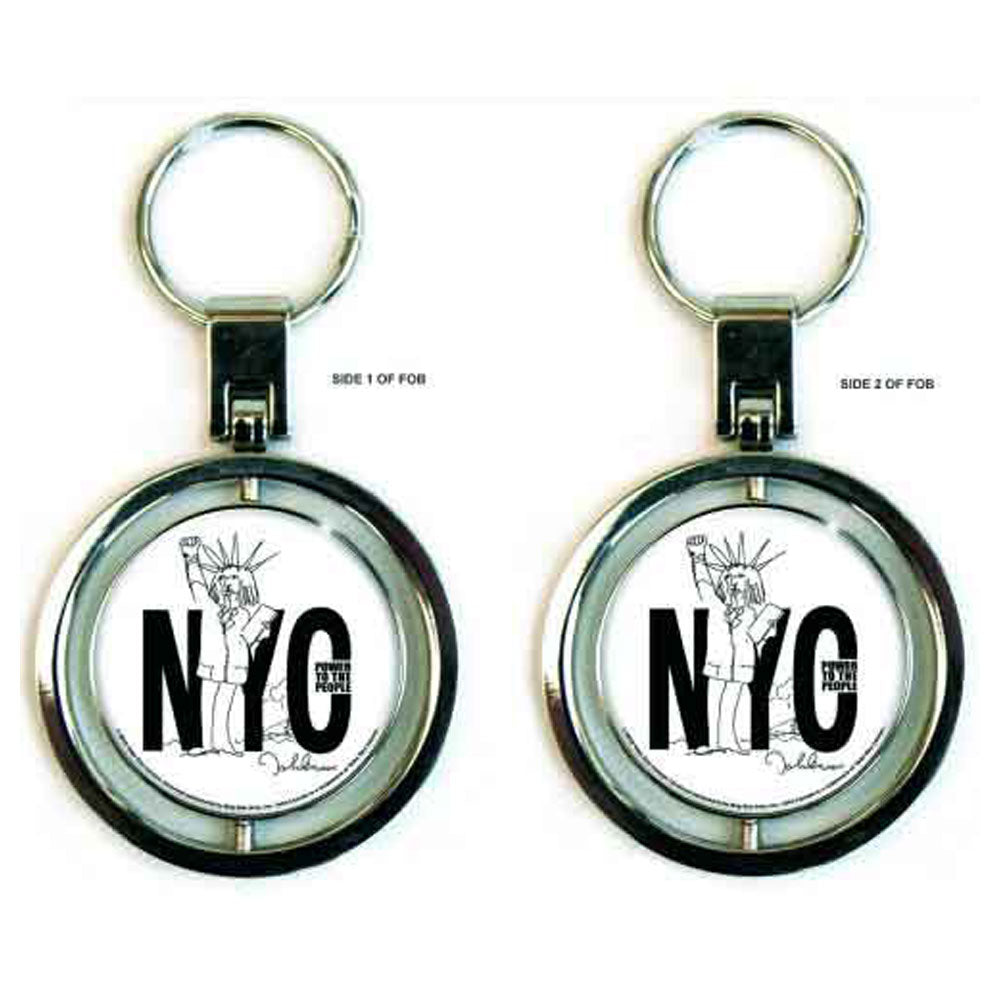 John Lennon New York City Spinner Keyring