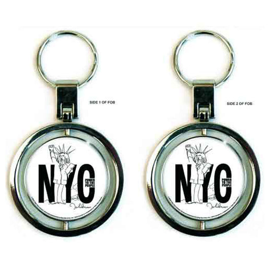 John Lennon New York City Spinner Keyring