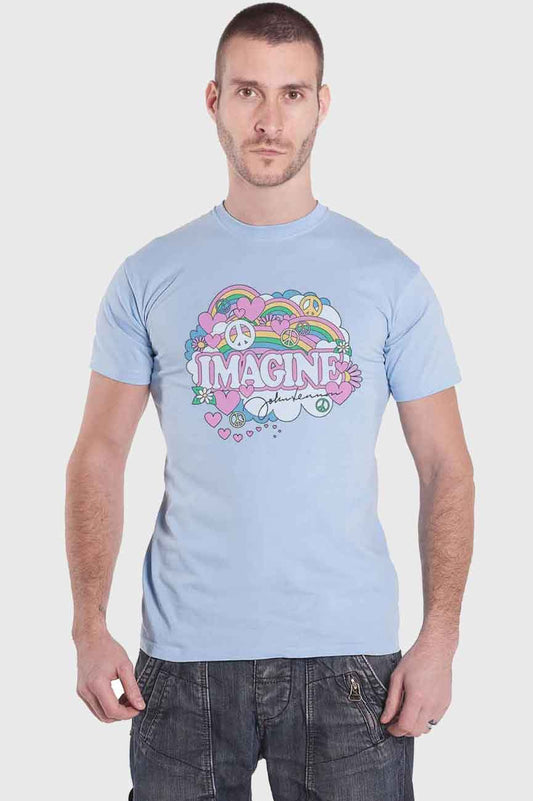 John Lennon Rainbows Love & Peace T Shirt