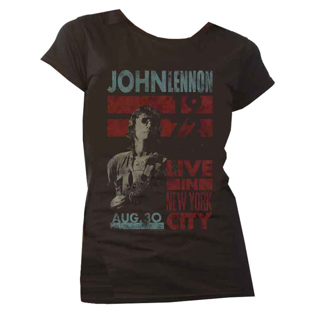 John Lennon Live in NYC 1972 Skinny Fit T Shirt