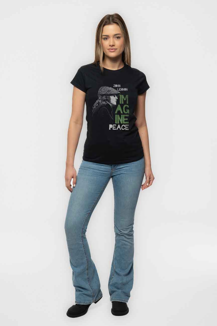 John Lennon Imagine Peace Skinny Fit T Shirt