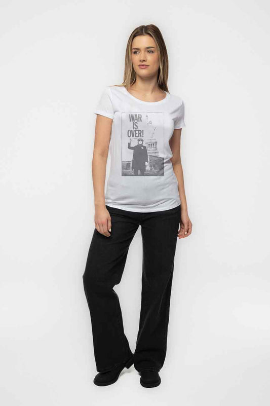 John Lennon Liberty Lady War is Over Skinny Fit T Shirt