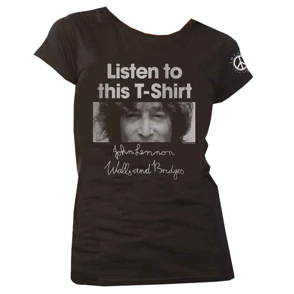 John Lennon Listen To This Skinny Fit T Shirt