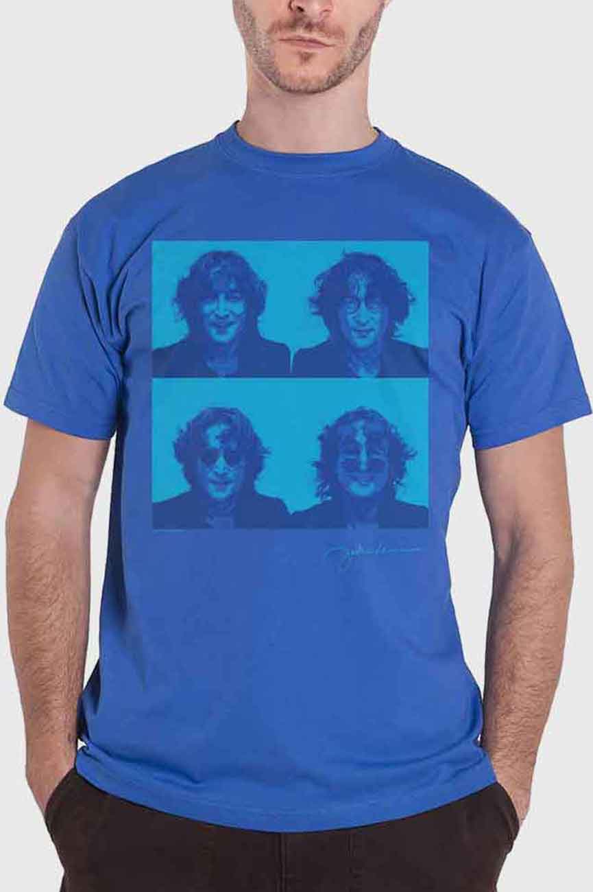 John Lennon Glasses 4 Up T Shirt