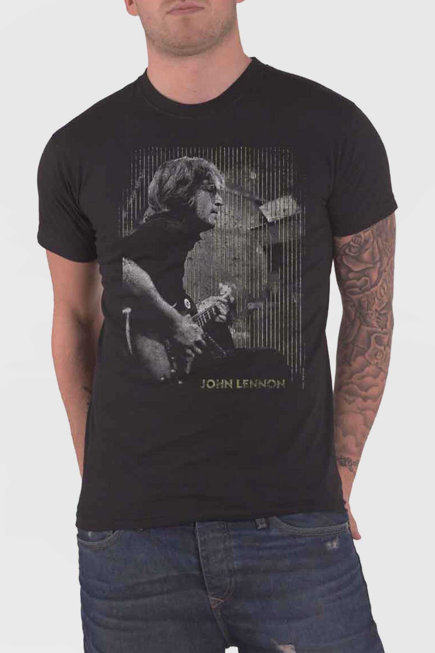 John Lennon Gibson Portrait T Shirt
