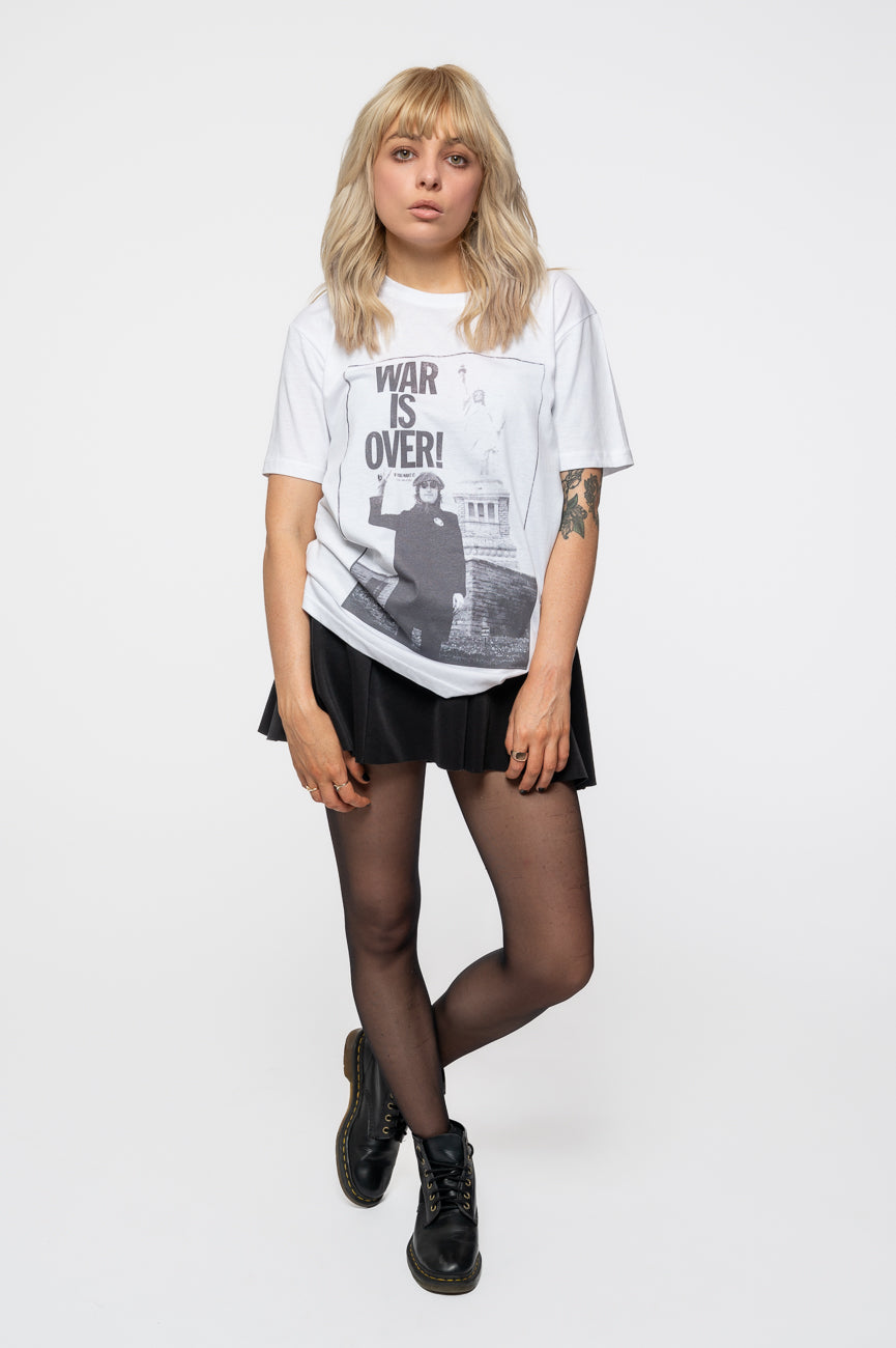John Lennon War is Over Liberty Lady T Shirt