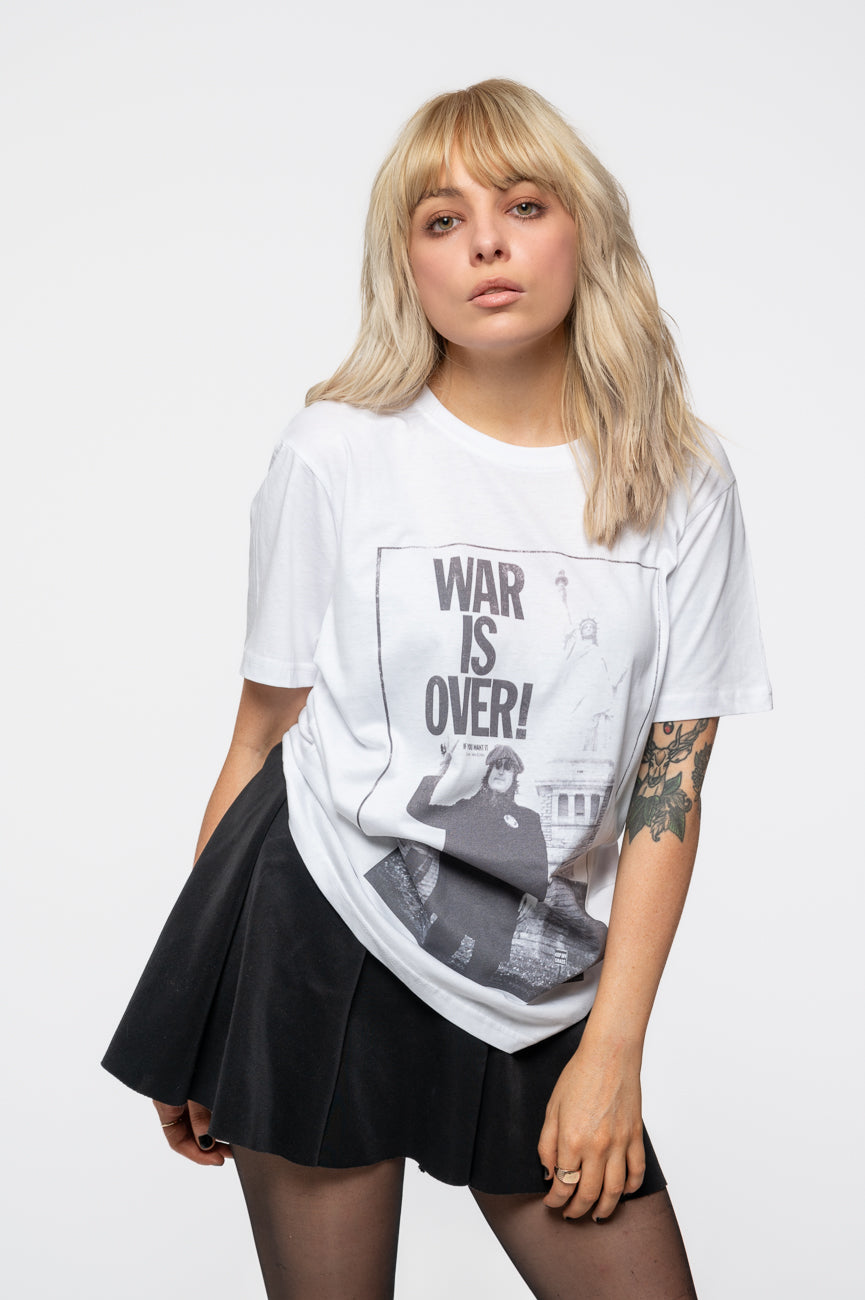 John Lennon War is Over Liberty Lady T Shirt