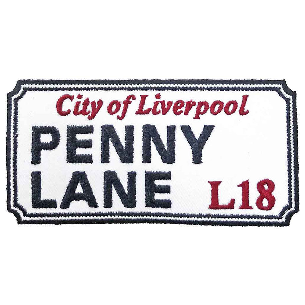 Penny Lane Liverpool Road Sign Woven Patch