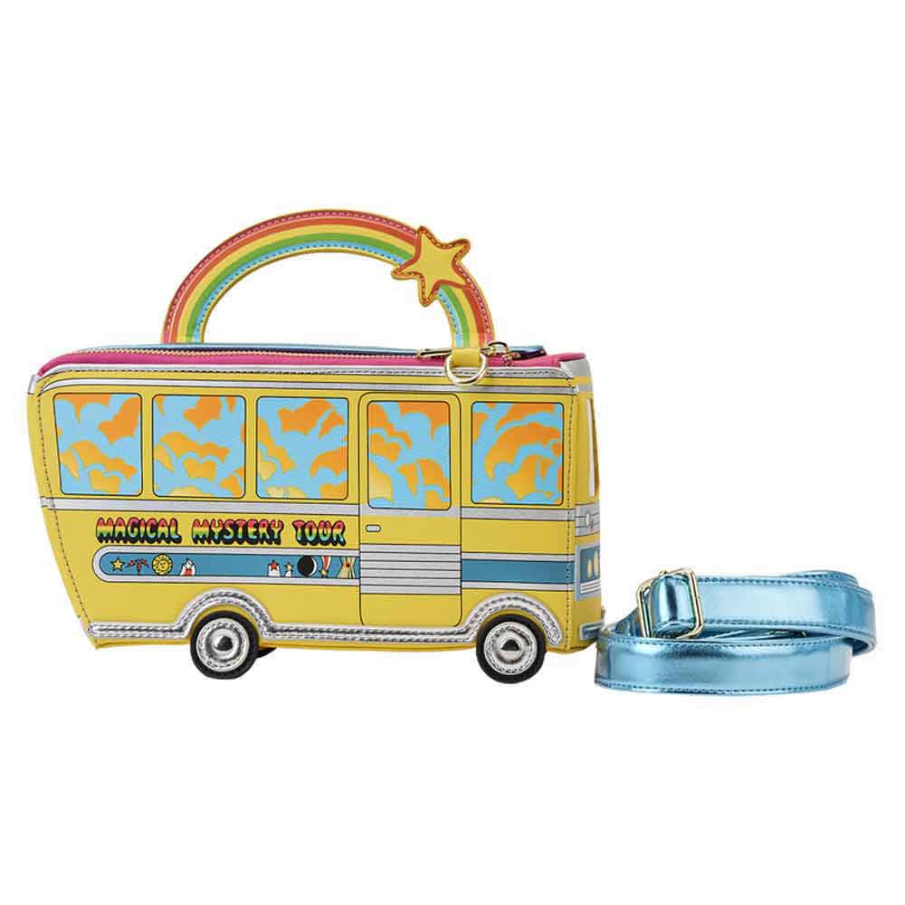 Loungefly Cross Body Bag The Beatles Magical Mystery Tour Bus Official Yellow