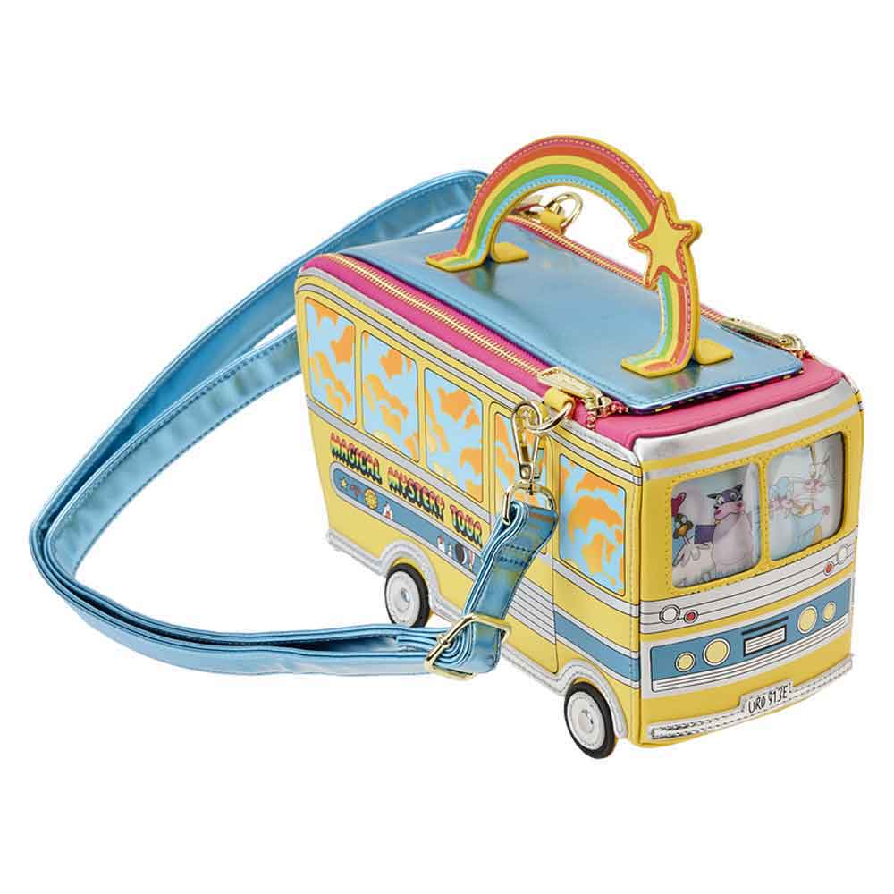 Loungefly Cross Body Bag The Beatles Magical Mystery Tour Bus Official Yellow