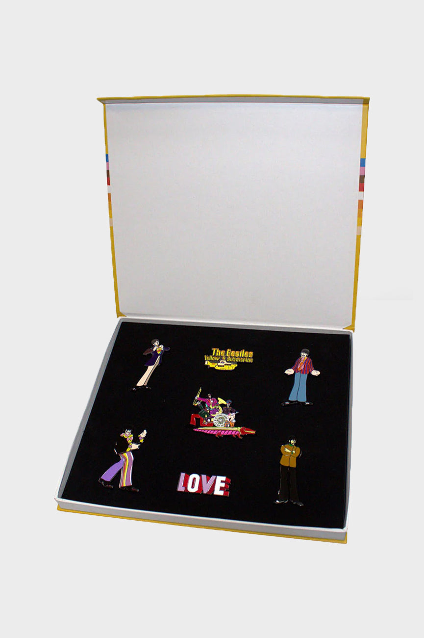 The Beatles Yellow Submarine Band Boxed Pin Badge Set