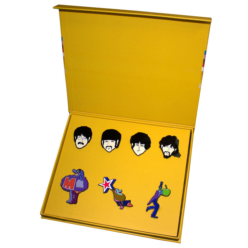 The Beatles Yellow Submarine Characters Boxed Pin Badge Set