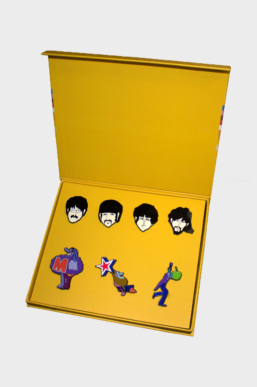 The Beatles Yellow Submarine Characters Boxed Pin Badge Set