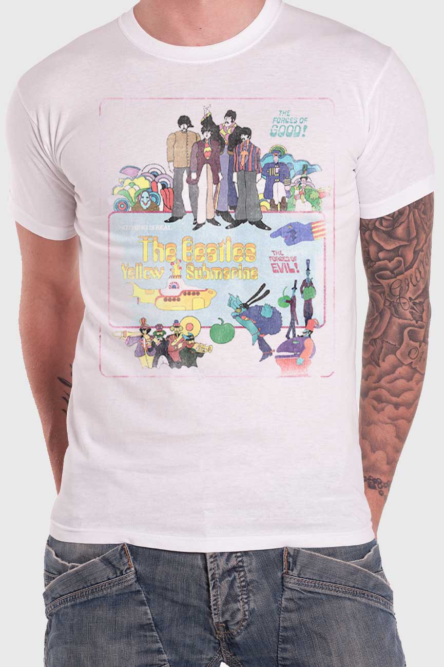 The Beatles Yellow Submarine Vintage Movie Poster Tee