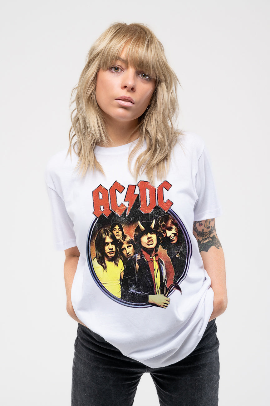 AC/DC Highway To Hell Circle Skinny Fit T Shirt