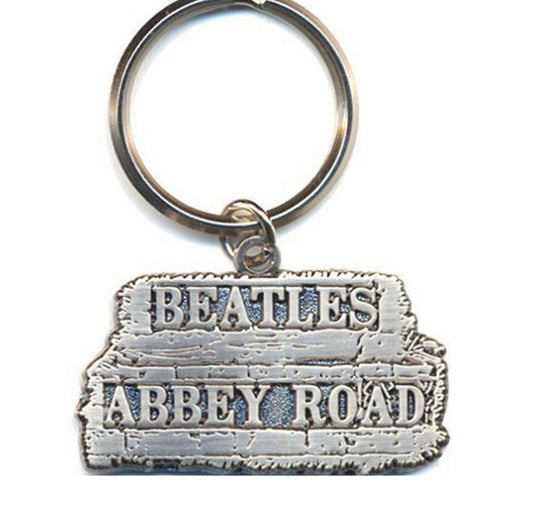 The Beatles Keyring Abbey Road Sign Keychain