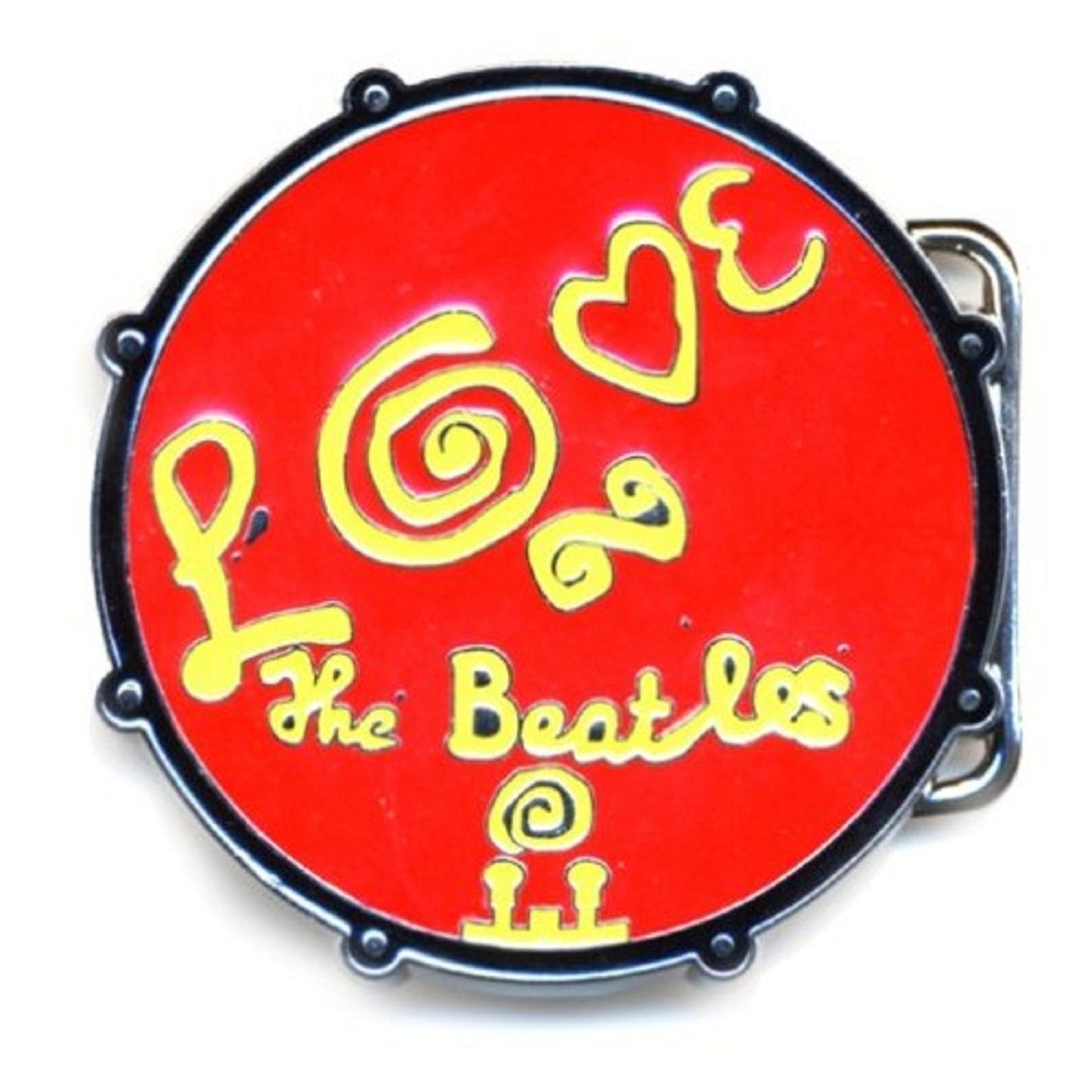 The Beatles Belt Buckle Love Drum