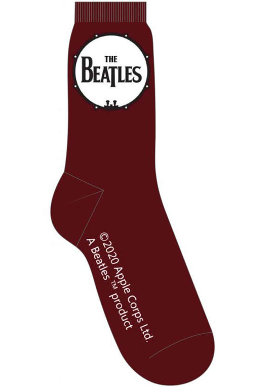 The Beatles Drum Band Logo Socks