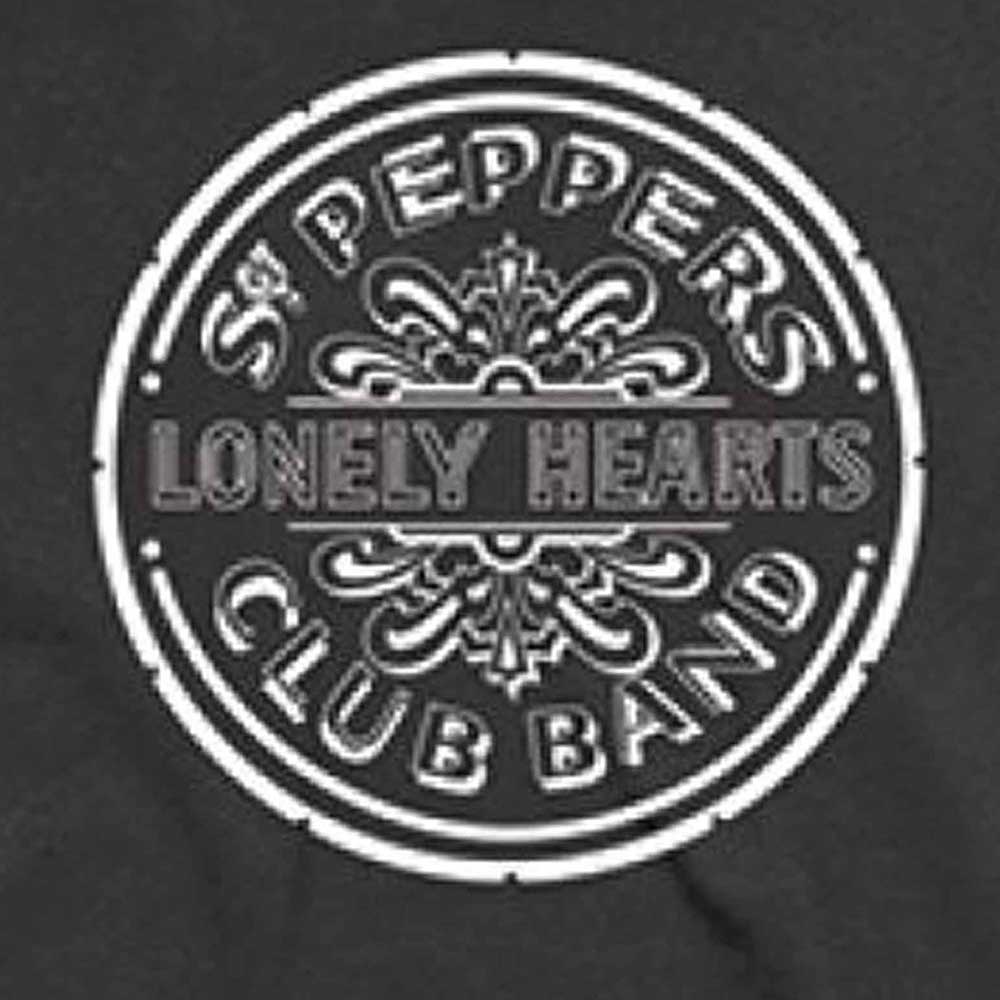 The Beatles Sgt Pepper Mono Band Logo Skinny Fit T Shirt