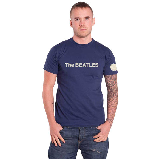 The Beatles band Logo & Apple Applique T Shirt