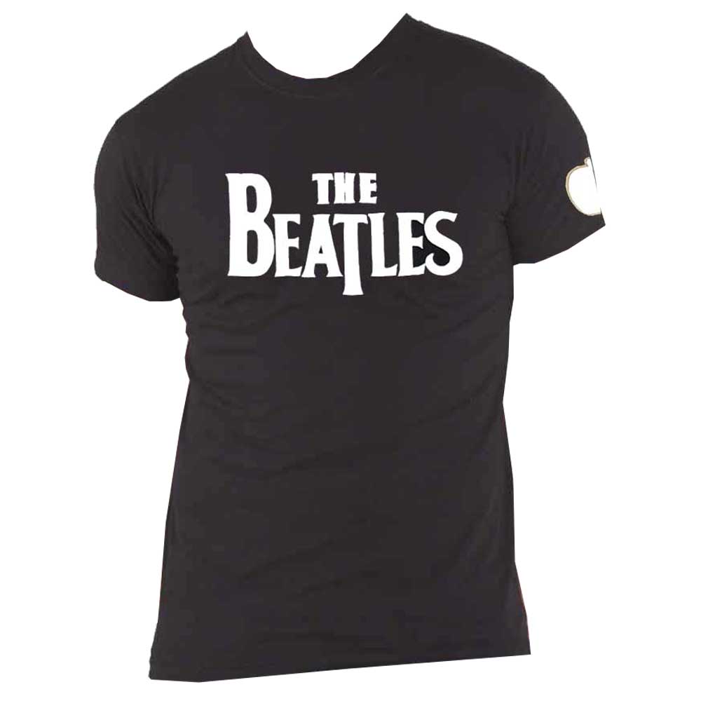 The Beatles Drop T Band Logo Applique T Shirt