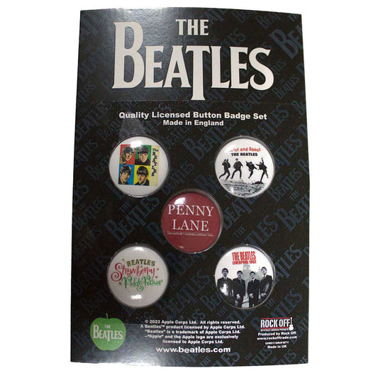 The Beatles Liverpool Button Badge Pack