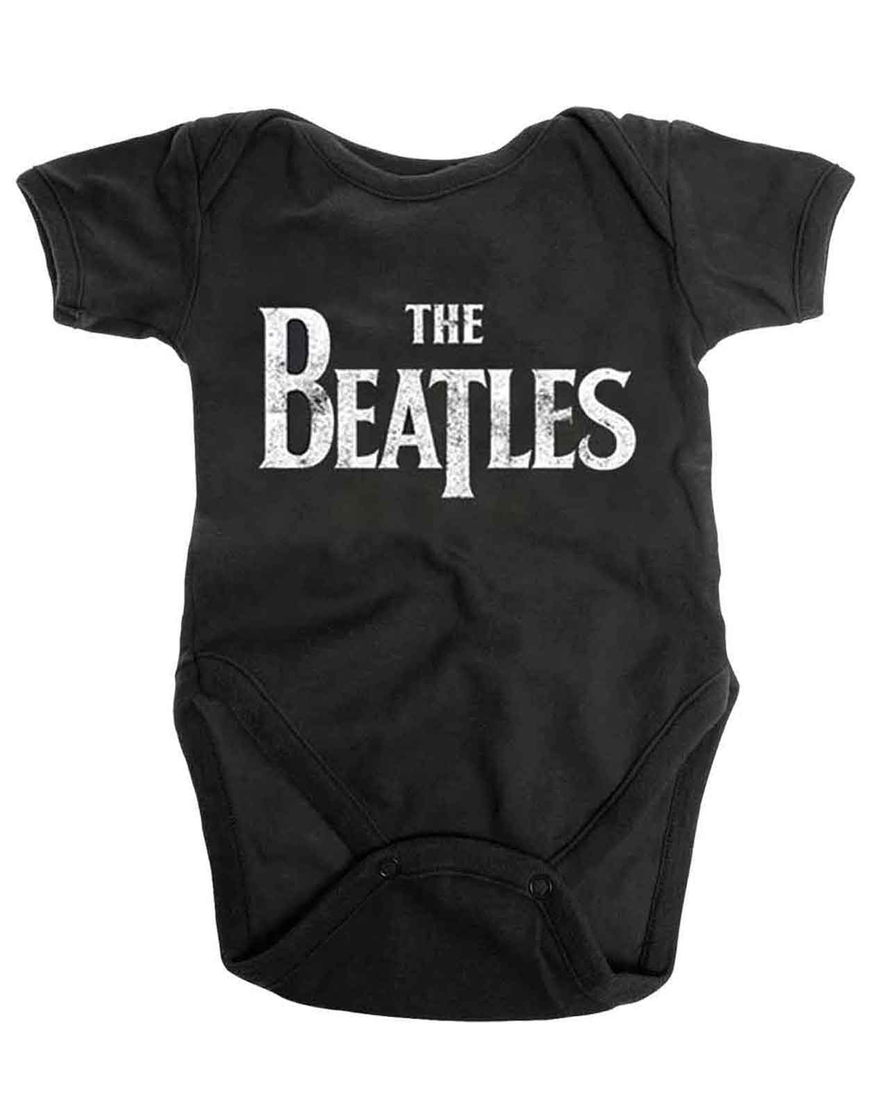 The Beatles Drop T Band Logo Baby Grow