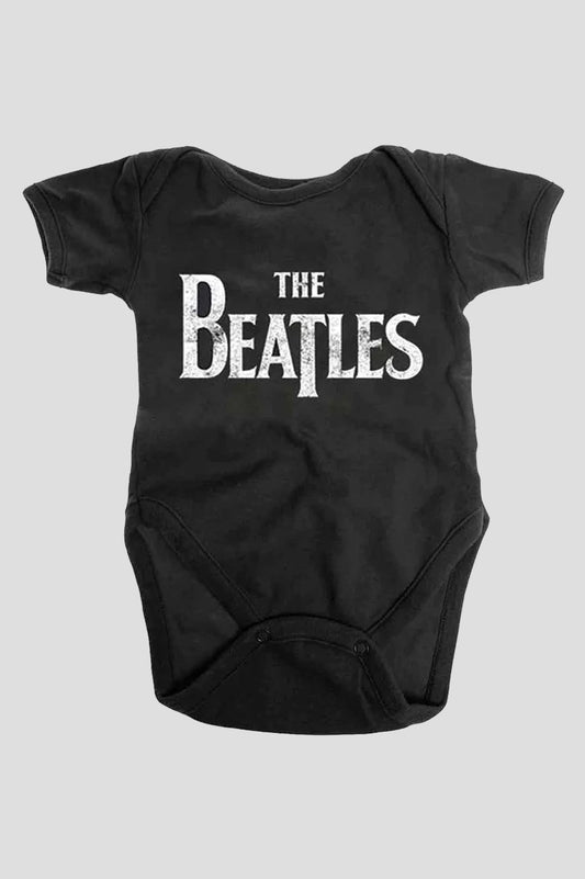 The Beatles Drop T Band Logo Baby Grow
