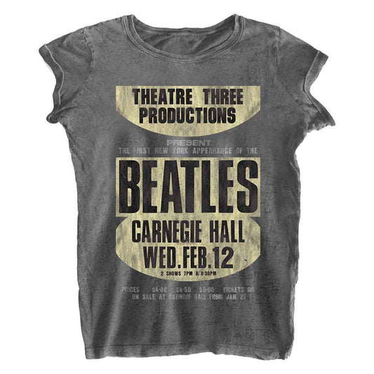 The Beatles Carnegie Hall Burnout T Shirt