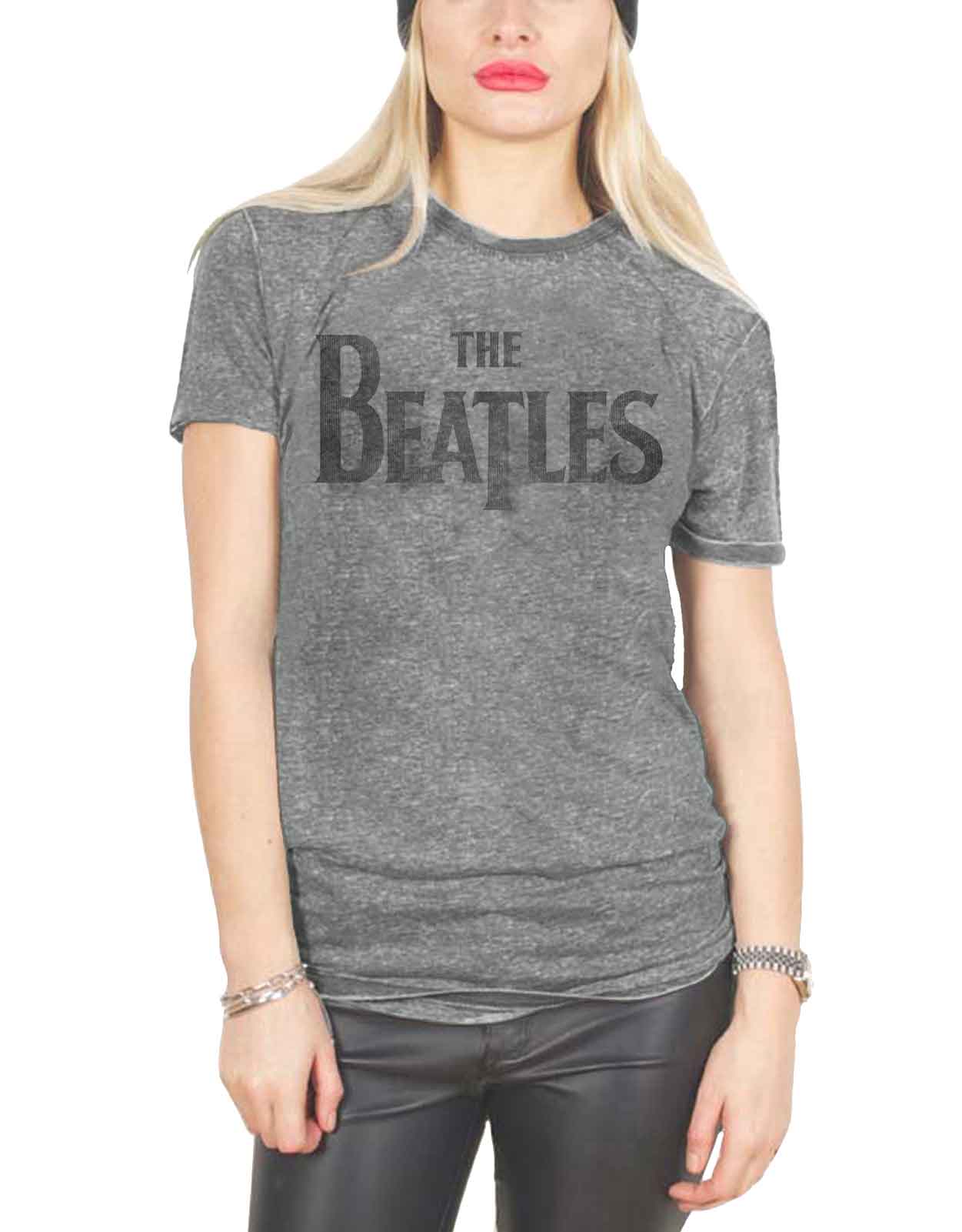 The Beatles Drop T Logo Burnout T Shirt