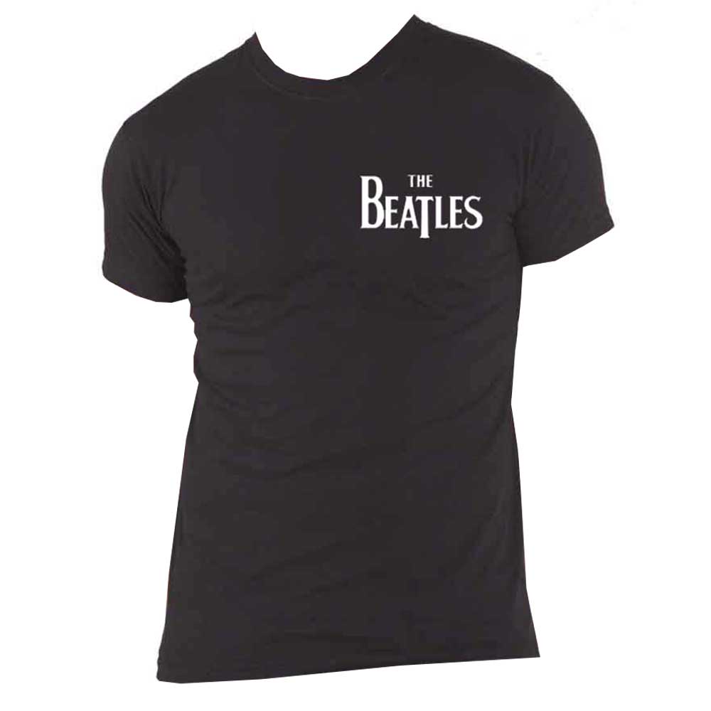 The Beatles Classic Drop T Band Logo T Shirt